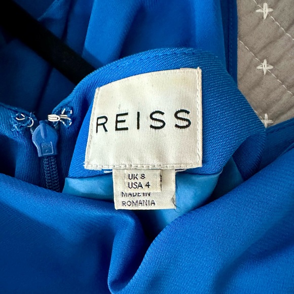 Reiss lined dress. Size 4 royal blue. Worn once. Gorgeous! - Picture 4 of 4